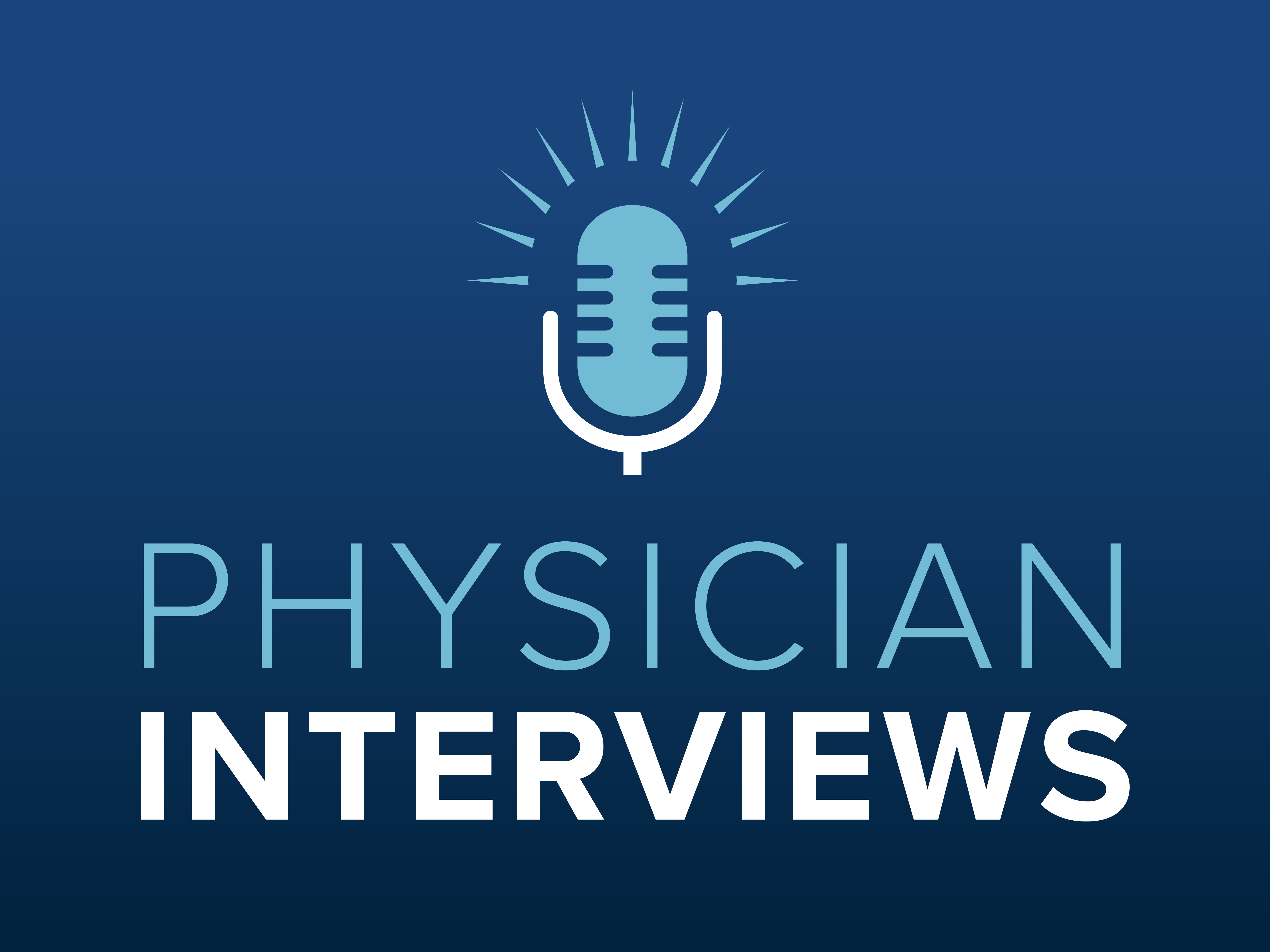 Physician Interviews Podcast title graphic