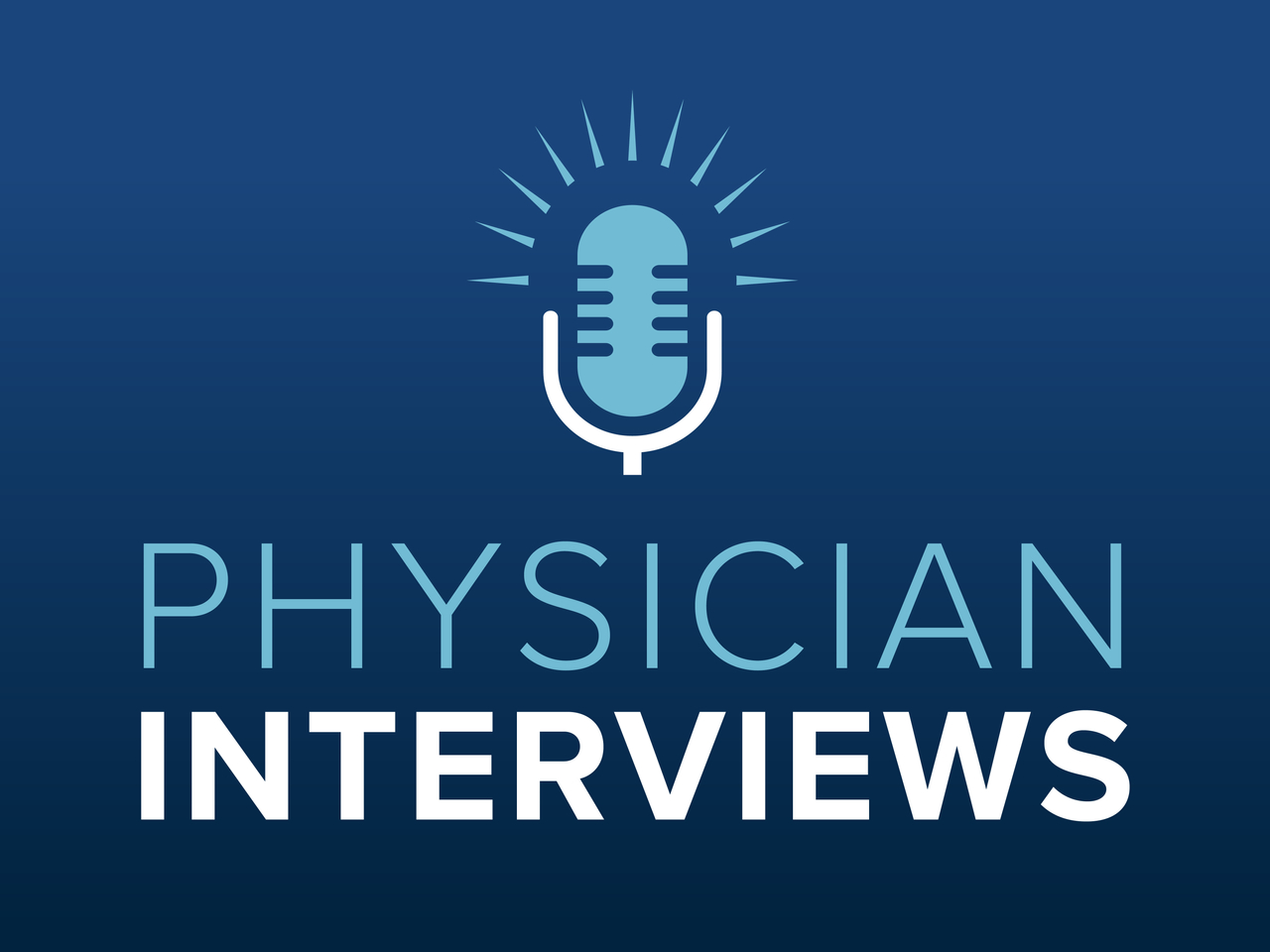 Physician Interviews Podcast title graphic