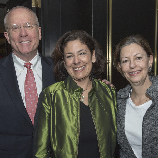 Kevin Fox, Angela DeMichele, and Lynn Schuchter