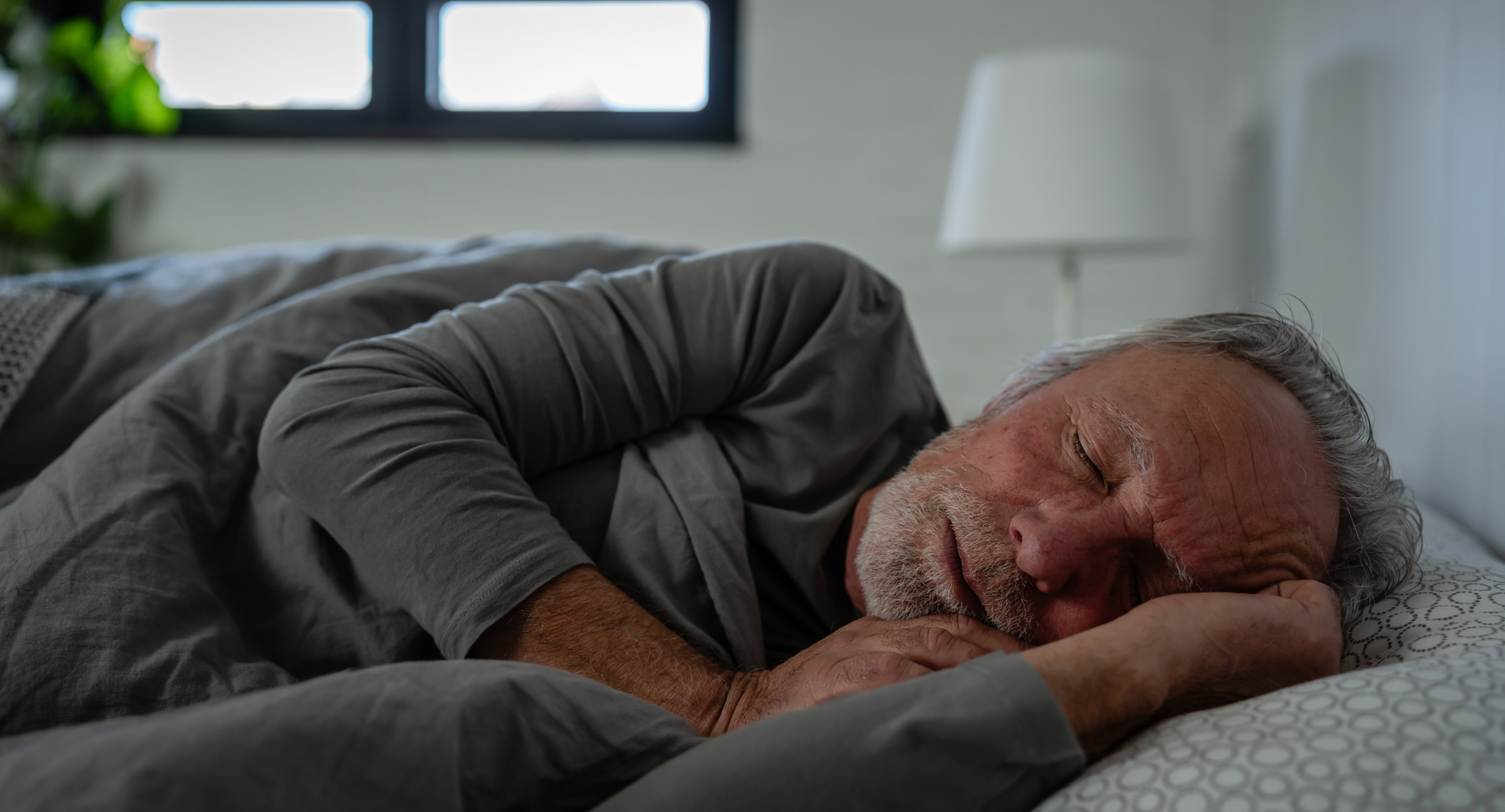 Older man sleeping