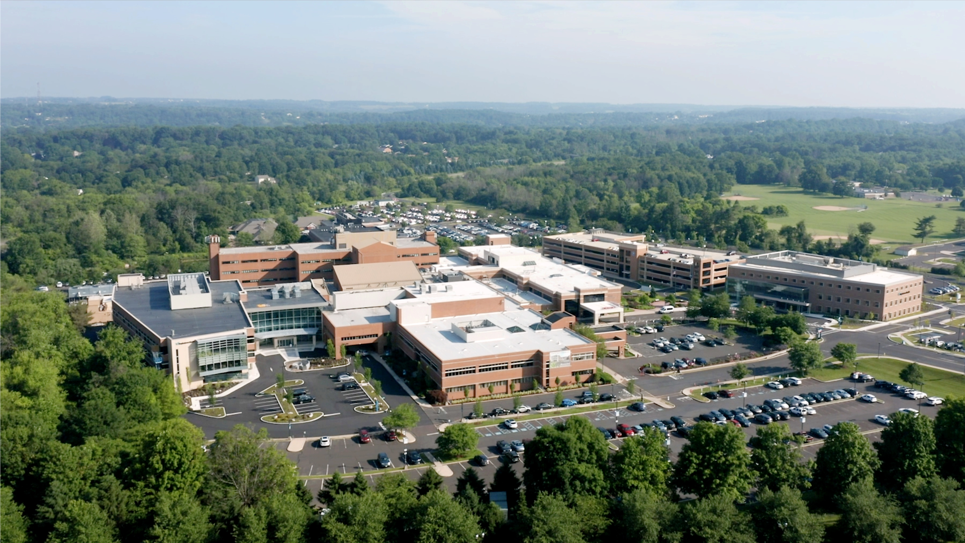 Aerial view of Doylestown Health 