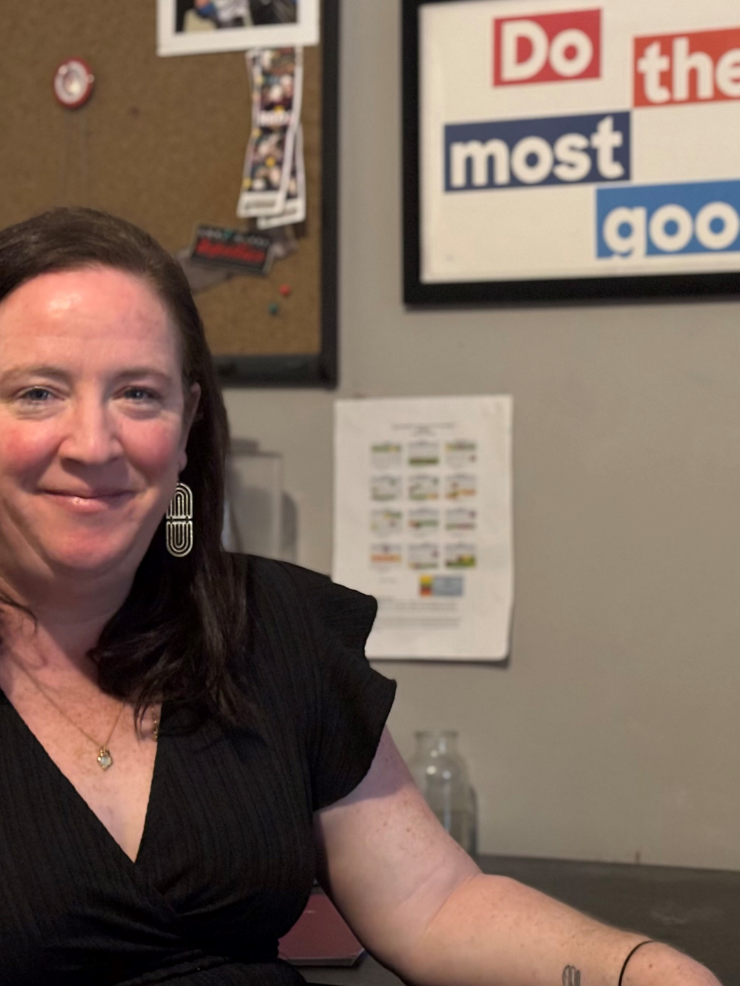 Lyssa Horvath seated at a desk at a home office
