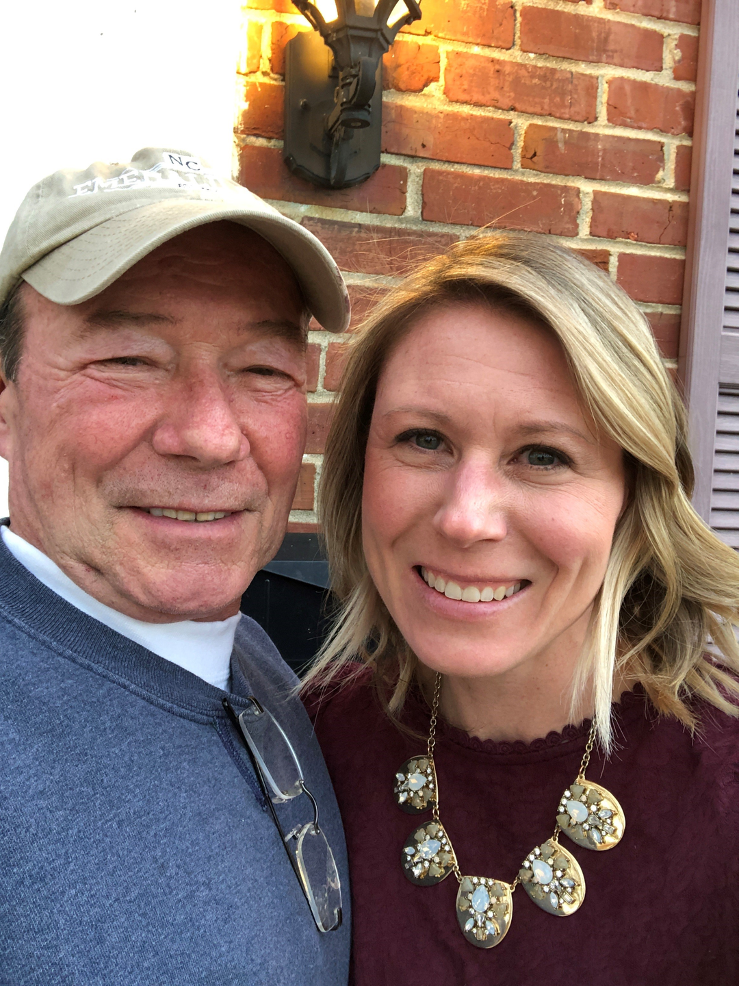 Jen Brady with her dad