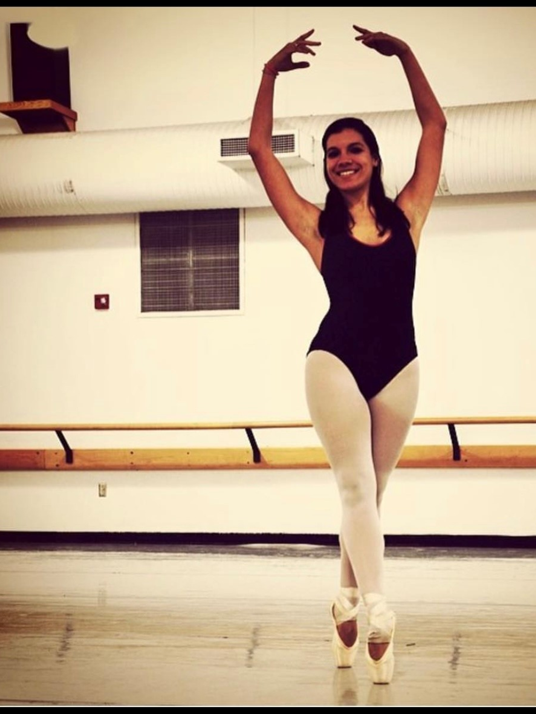 Mariel Harden doing ballet as a teenager