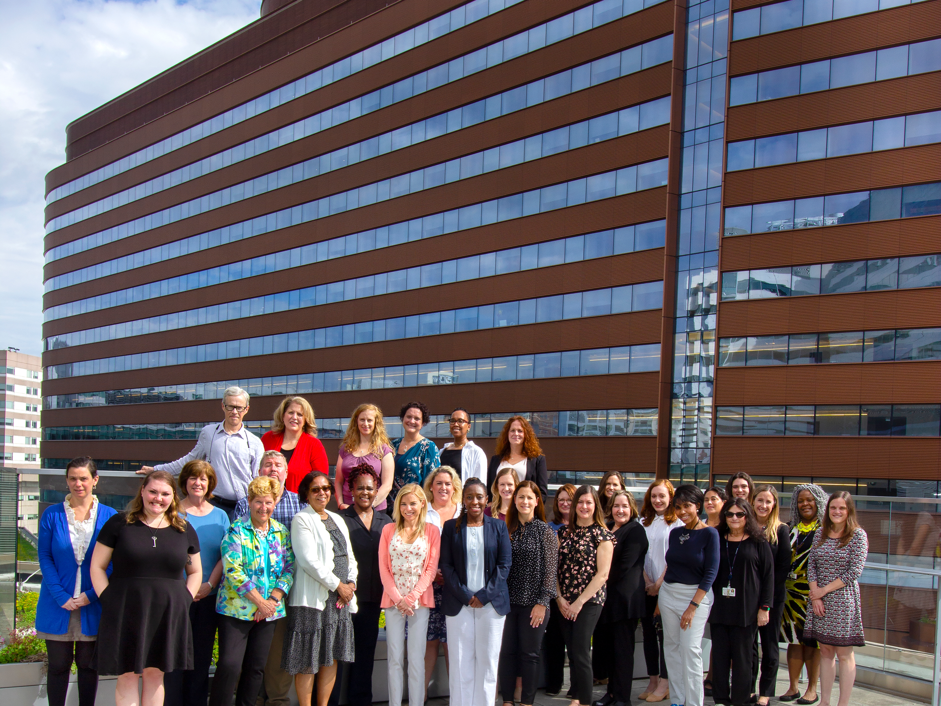 Group shot of cancer support services staff