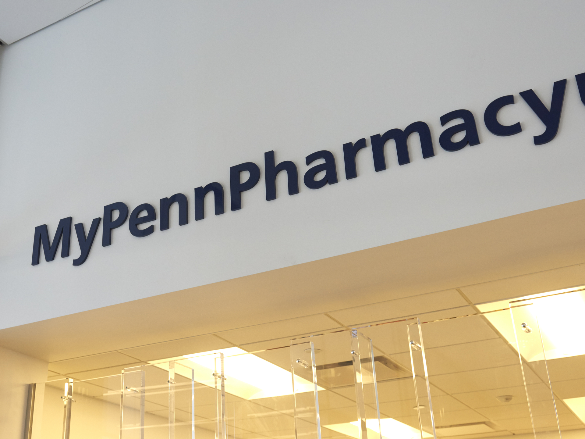 Closeup of My Penn Pharmacy signage