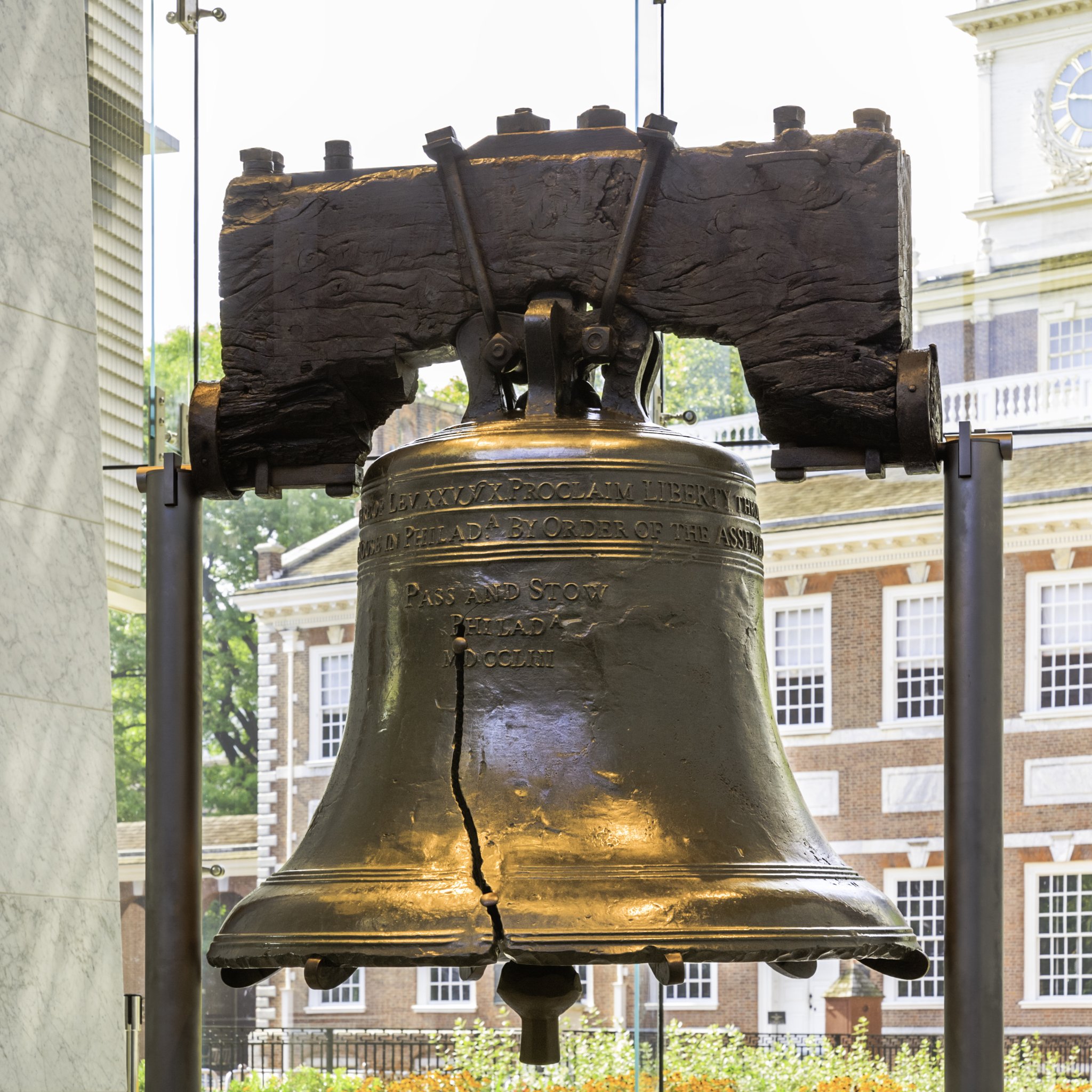The Liberty Bell in historic Philadelphia, Pennsylvania (PA)