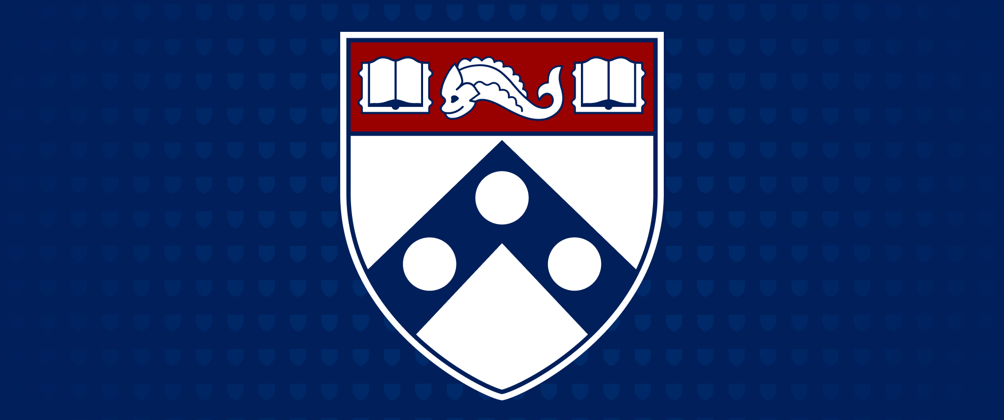 Penn Medicine shield on blue background