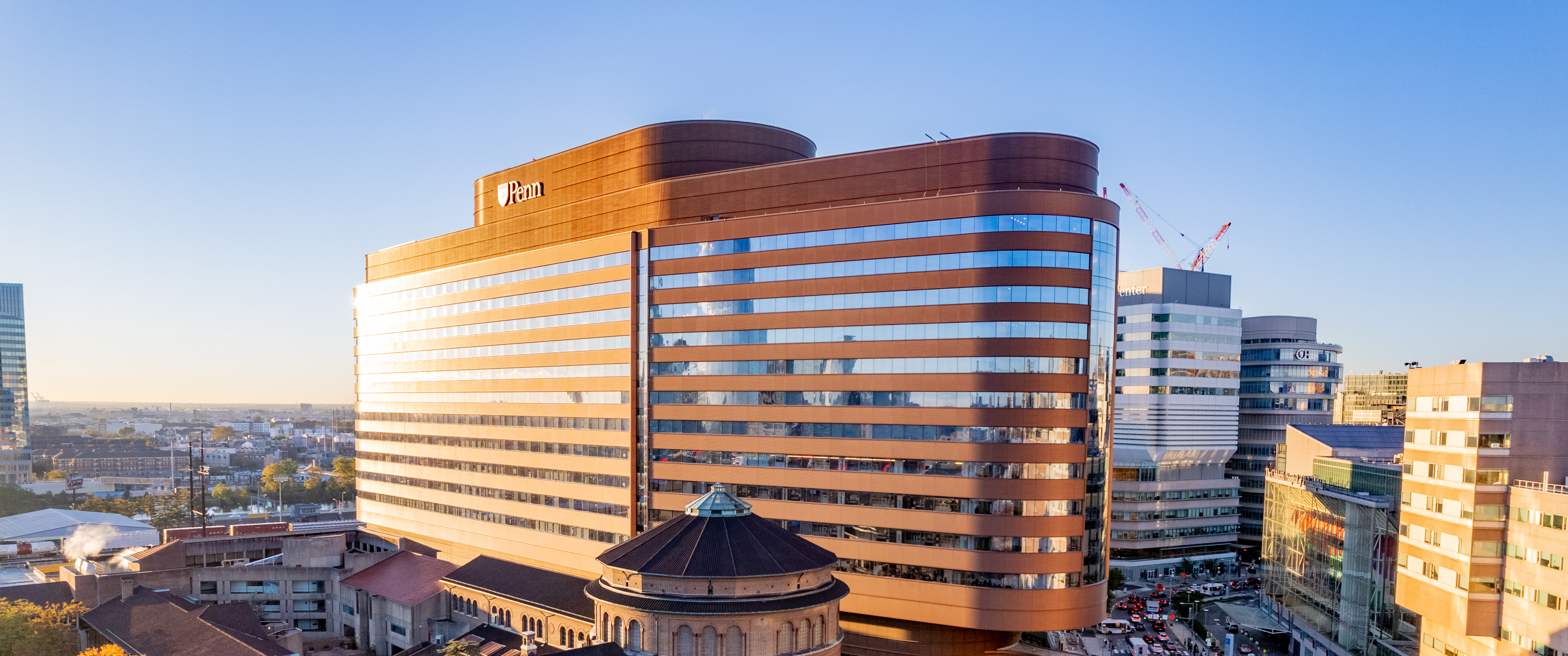 An aerial view of the Clifton Center for Medical Breakthroughs