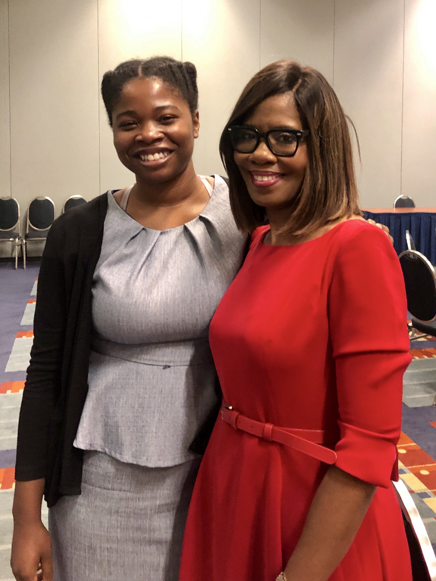Jasmine Brown with Dr. Patrice Harris