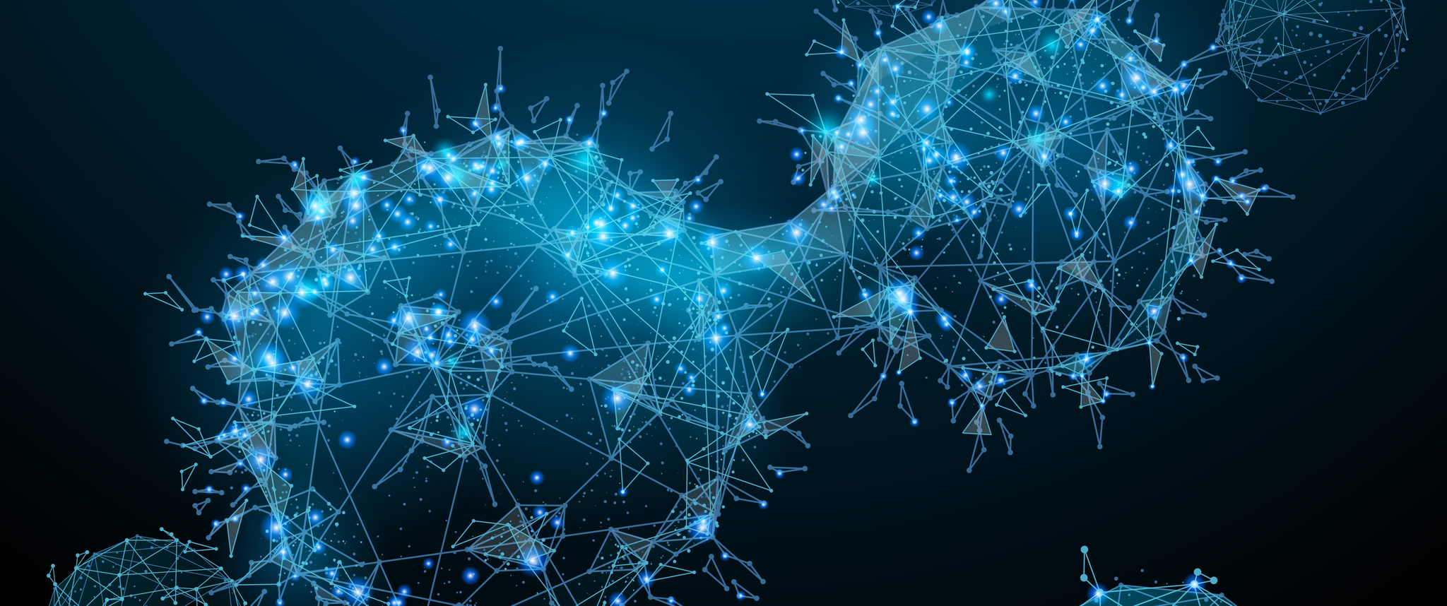 An illustration shows cancer cells made of stars and constellations