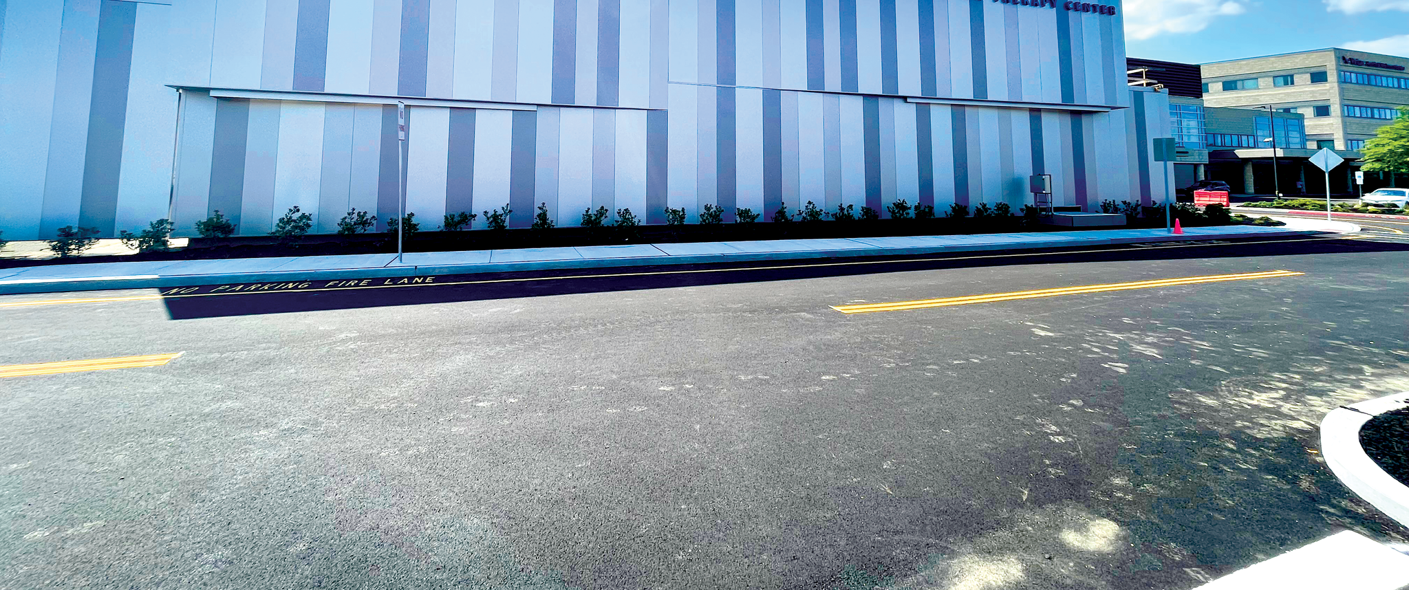 Exterior of Penn Medicine Virtua Proton Therapy Center building