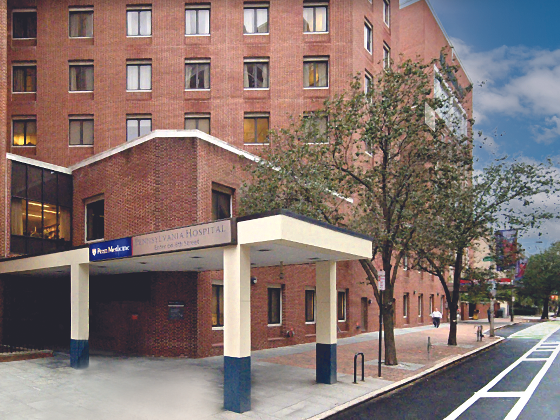 Pennsylvania Hospital 800 Spruce Street building entrance