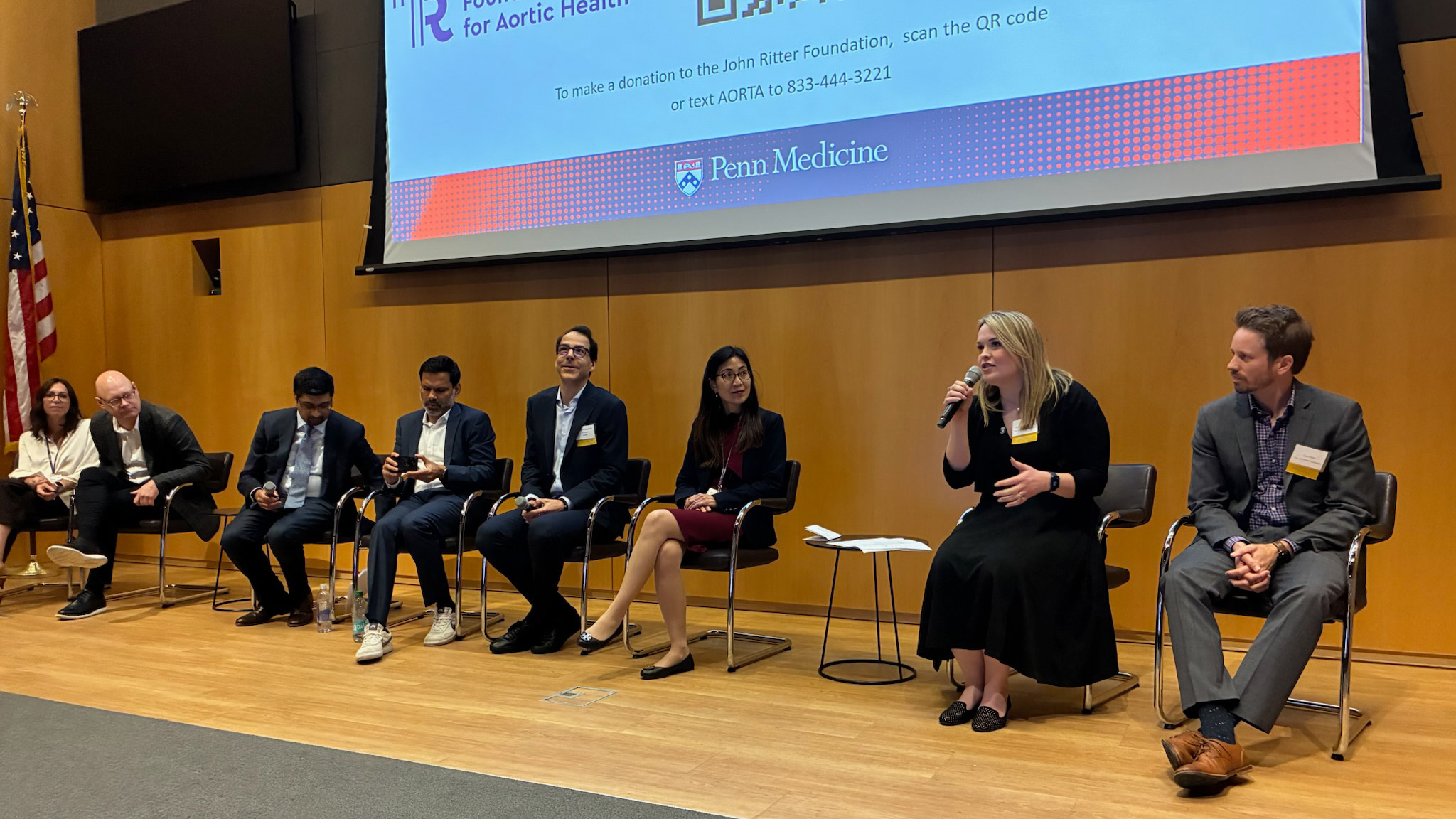The AortaDelphia 2026 meeting featured a panel comprising both cardiac clinicians and family members affected by aortic dissection.