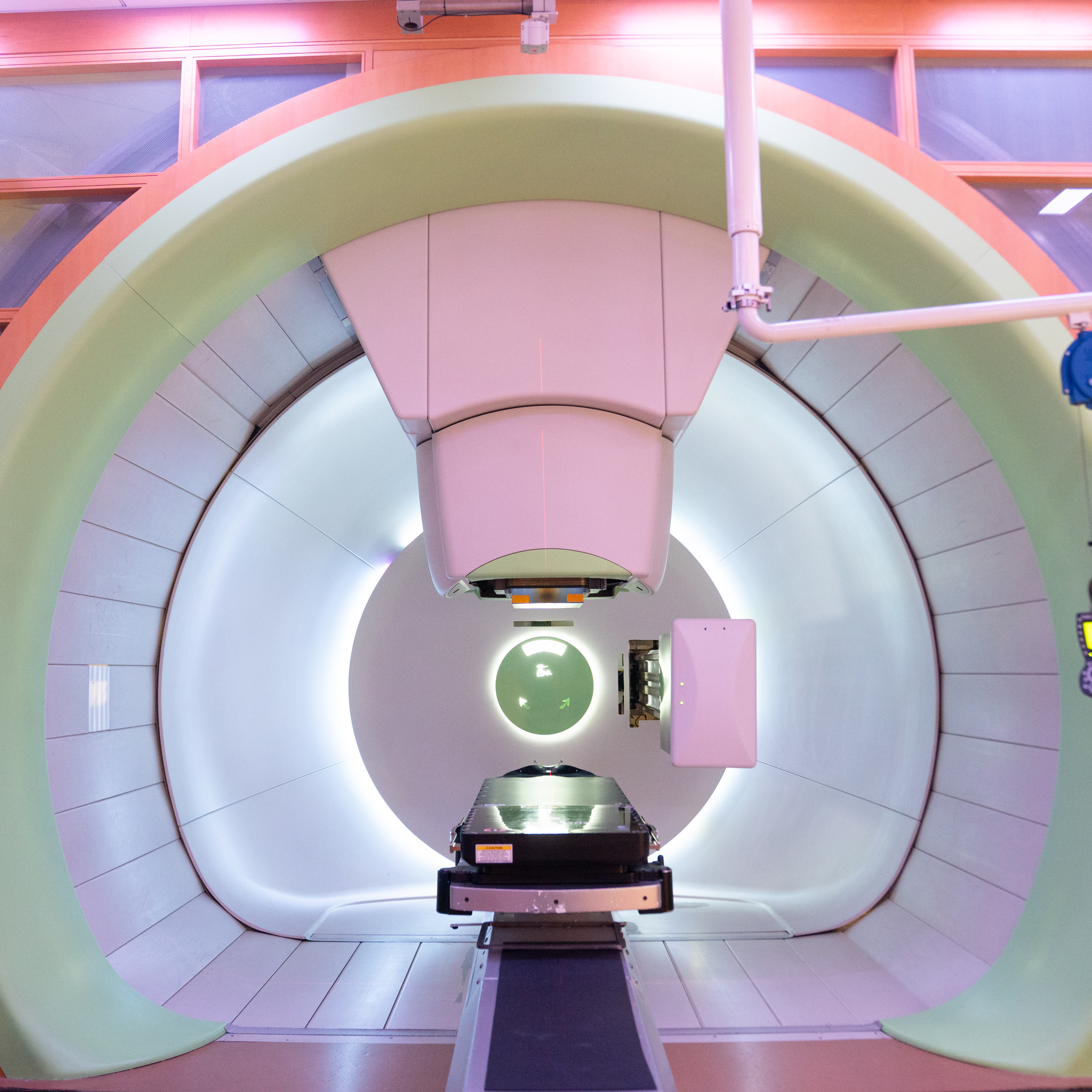 Interior of a proton therapy room