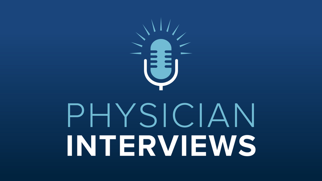 Physician Interviews Podcast title graphic