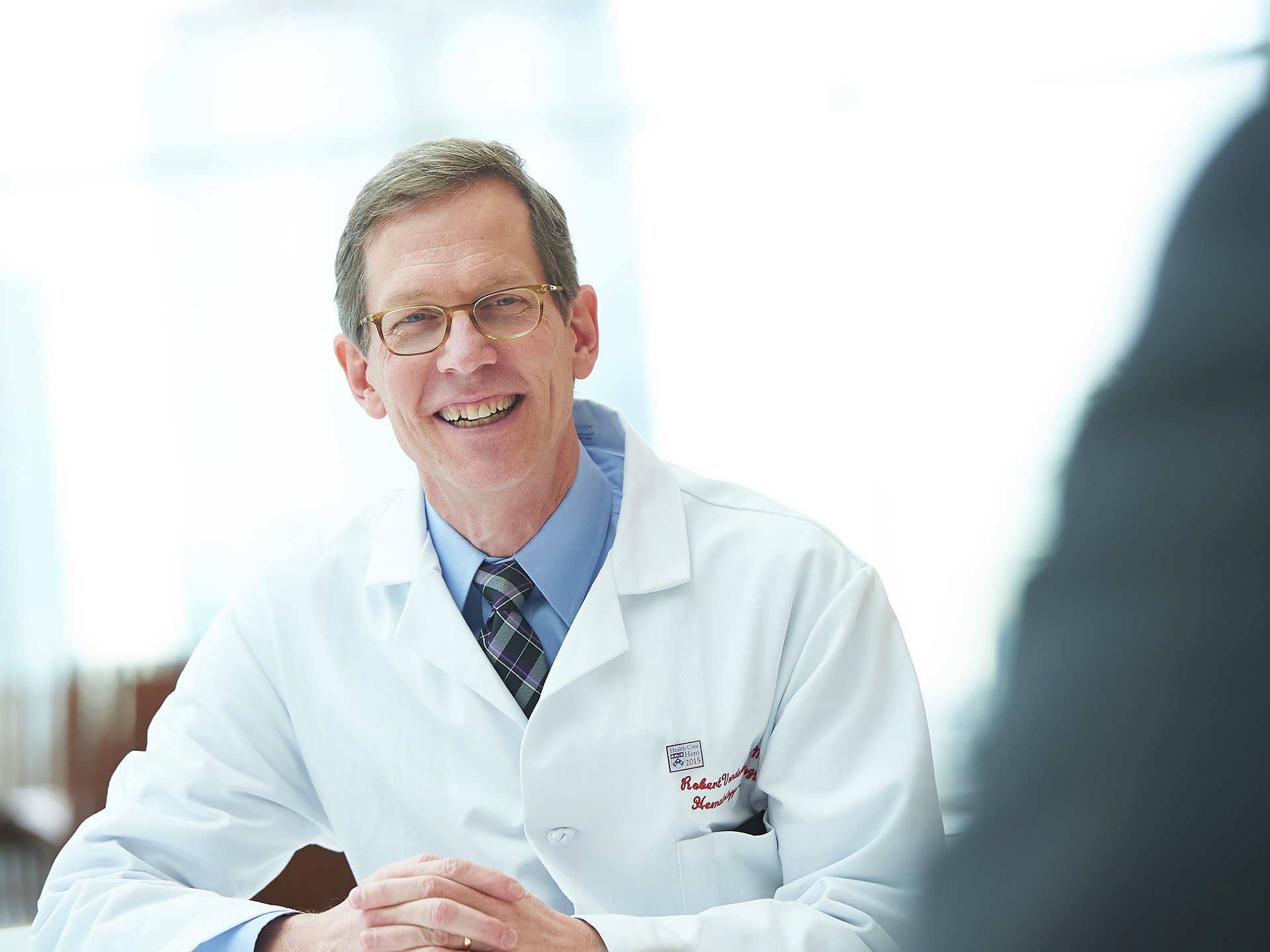 Director of the Abramson Cancer Center, Robert H. Vonderheide, MD, DPhil, smiling at camera