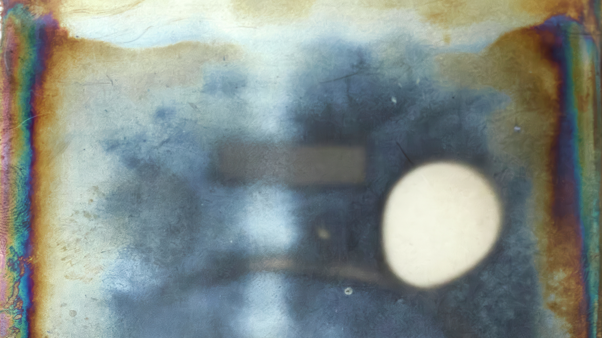 Hazy image of a coin purse, the first X-ray ever taken