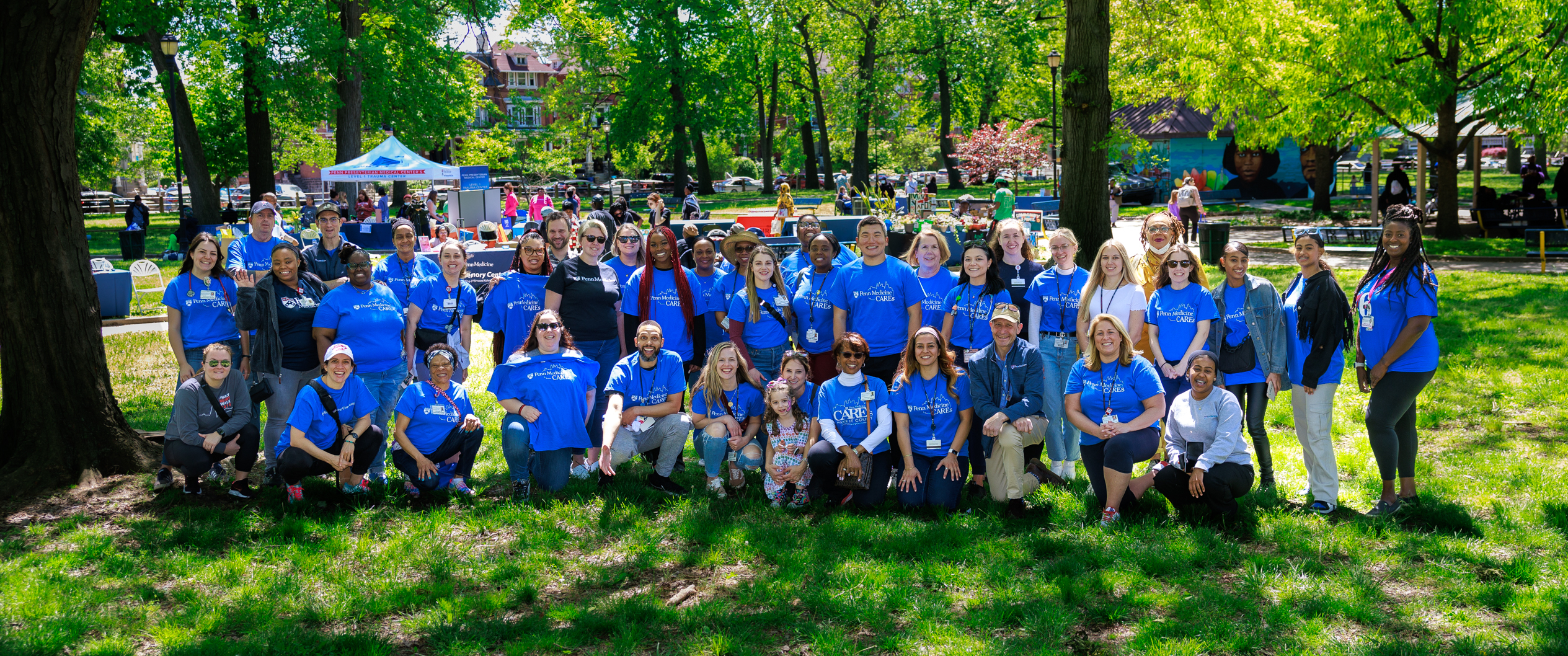 Penn Cares volunteers at Hospital Week event. 