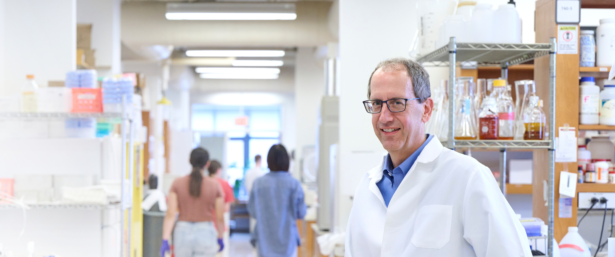 Perelman School of Medicine Chief Scientific Officer Michael Ostap, PhD, in his laboratory