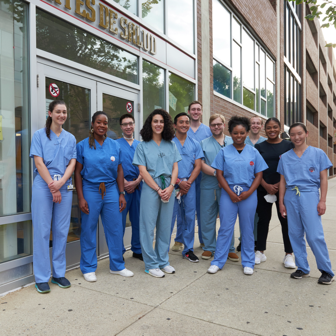 Group photo of Olivia Katz, Lily Owei, Kevin Zhang, Linda Saikali, Austin Cao, Mitchell Johnson, Alan Herbst, MD, Canada Montgomery, Will Cohen, Ginikanwa Onyekaba, and Katie Krupp