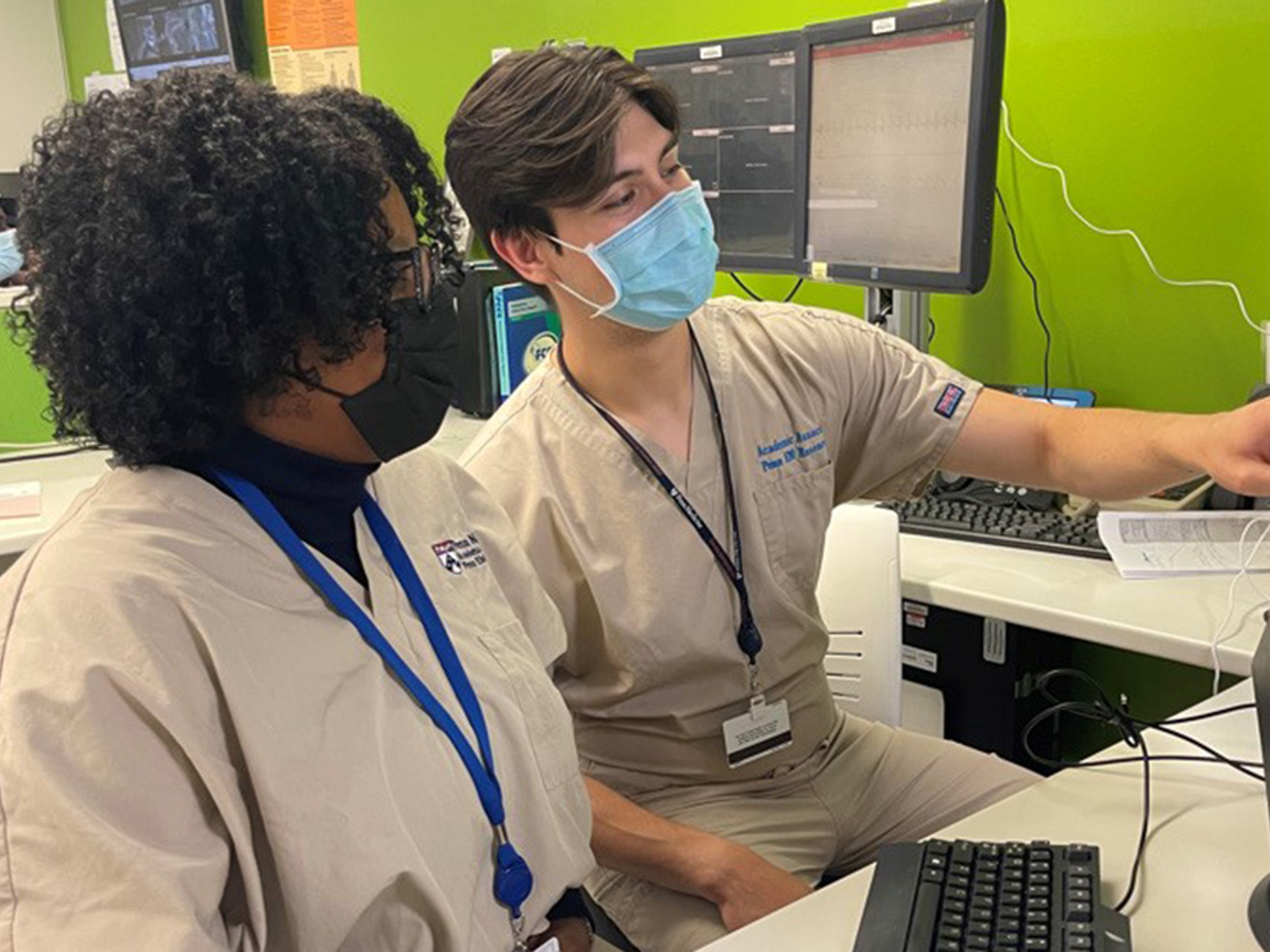 Researchers in action