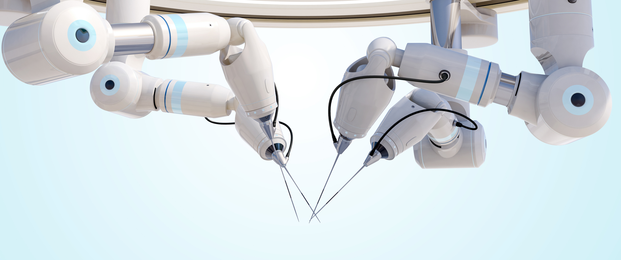 Illustration of robotic instruments for surgery
