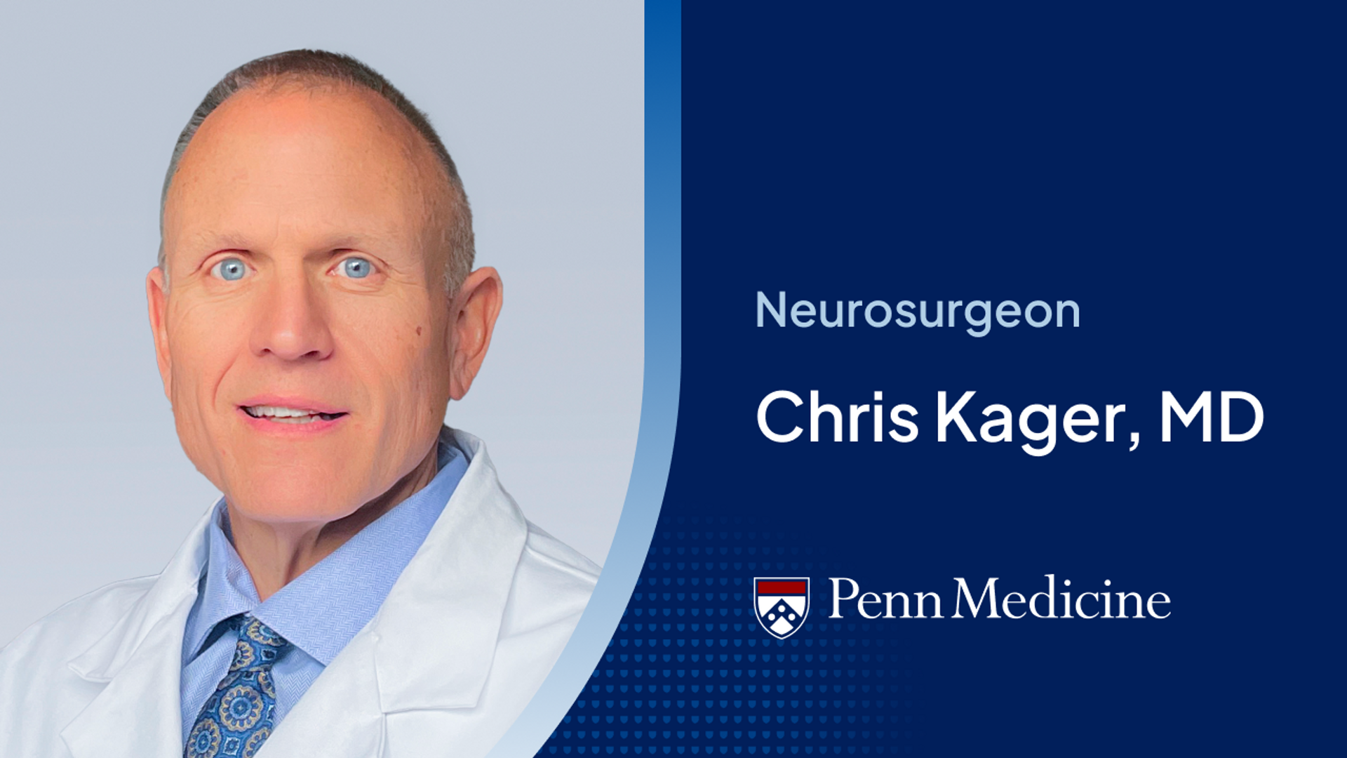 Meet the Doctor Youtube thumbnail of Dr. Chris Kager