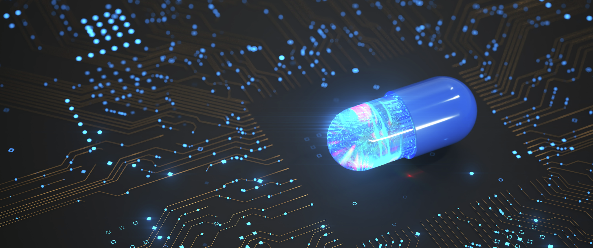 Artificial intelligence pharmaceutical drug concept