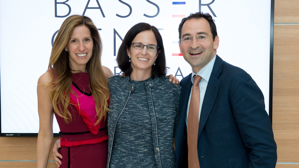 Mindy Gray, Susan Domchek, and Jon Gray at the Basser Center