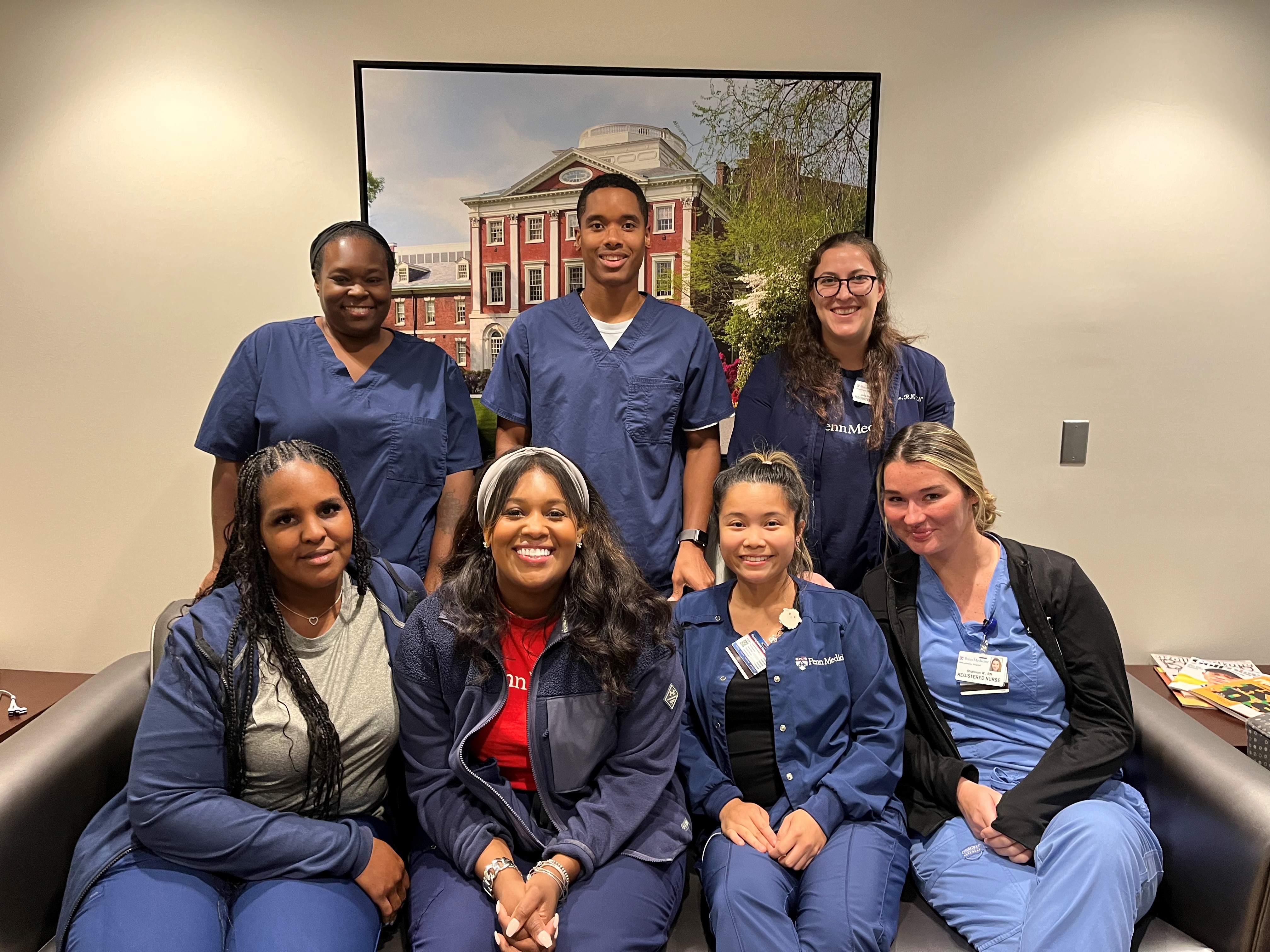 Group photo of the Philadelphia Nurse Triage Team Top