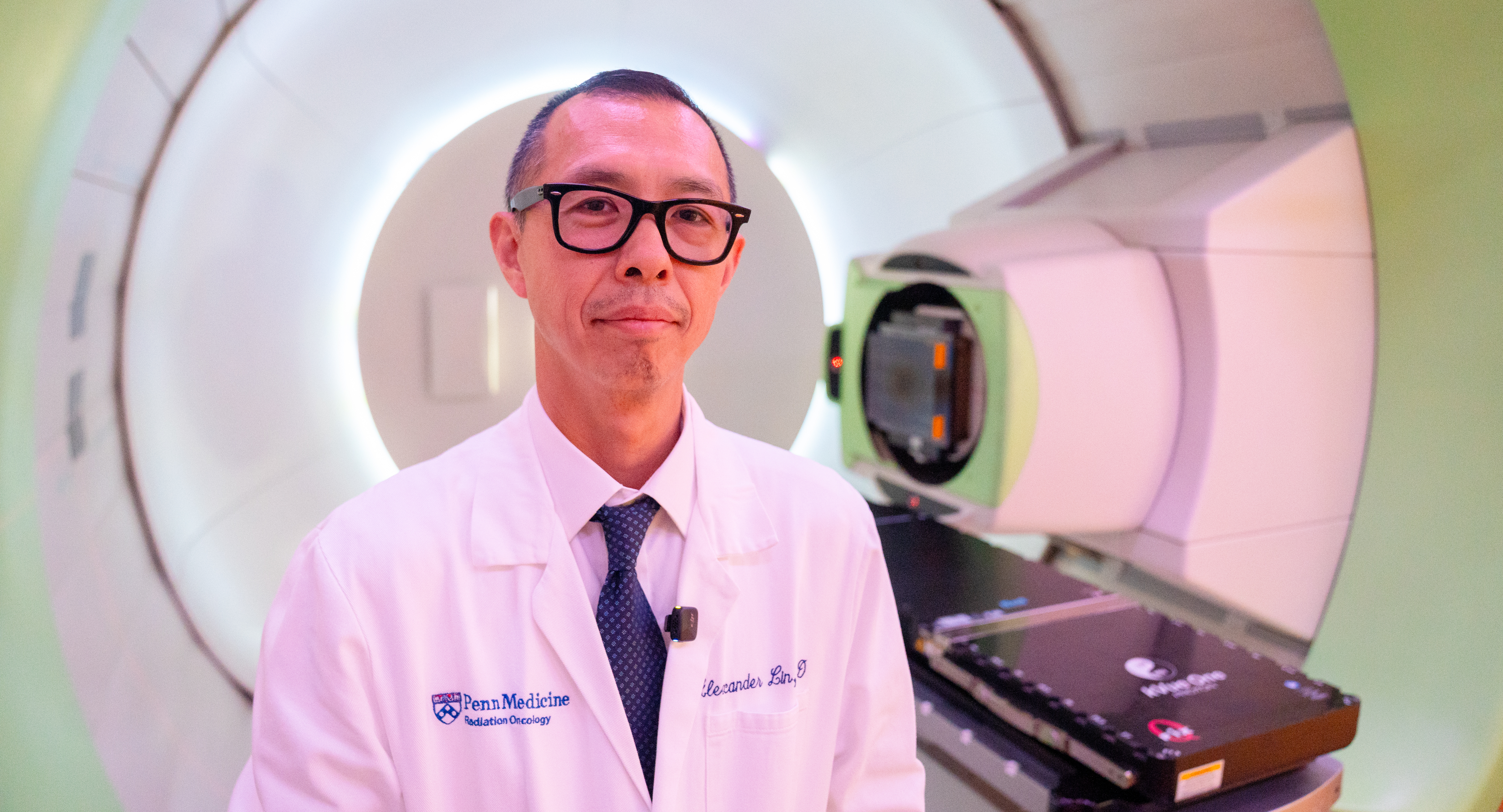 Alexander Lin at the Roberts Proton Therapy Center