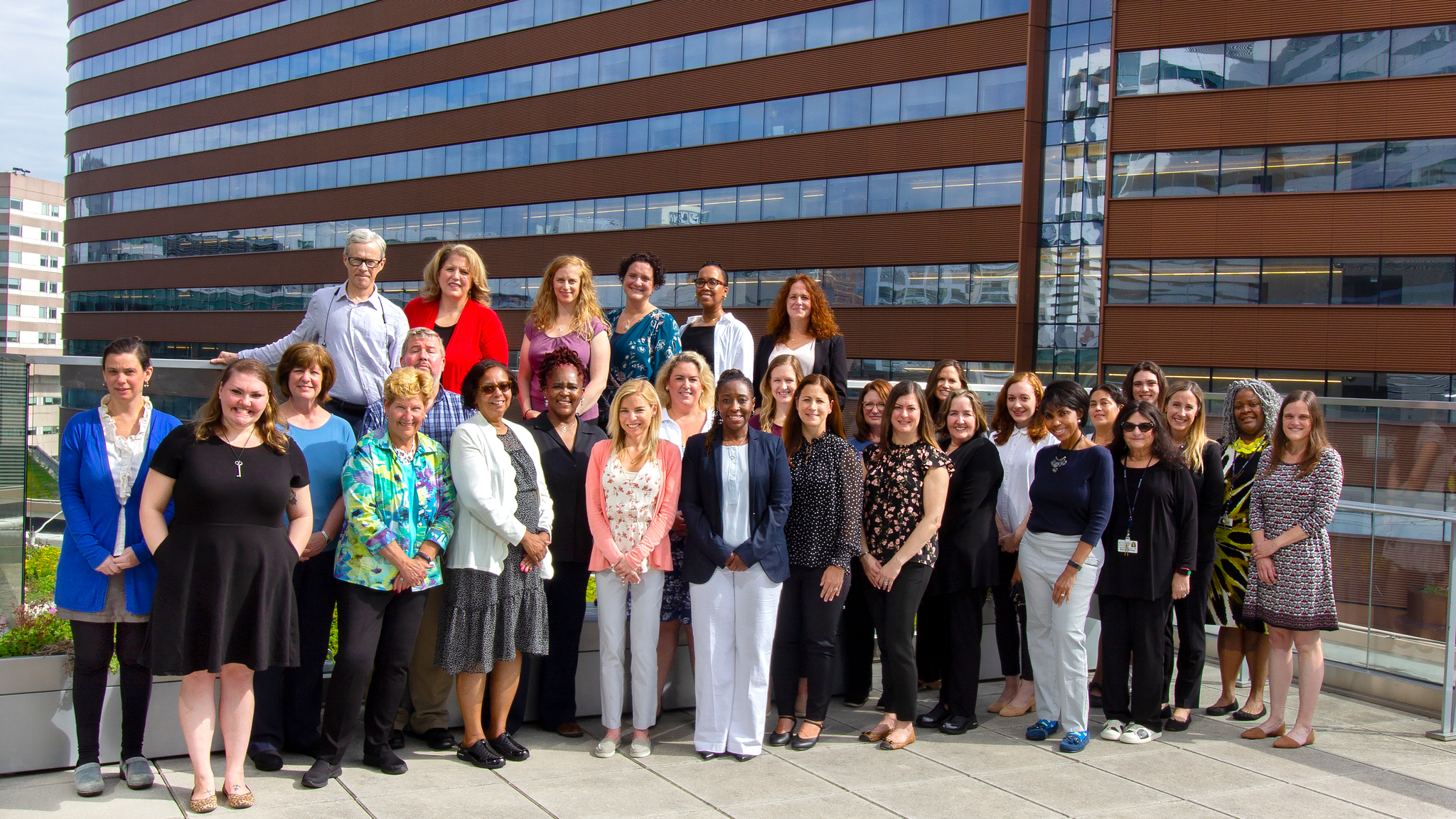 Group shot of cancer support services staff