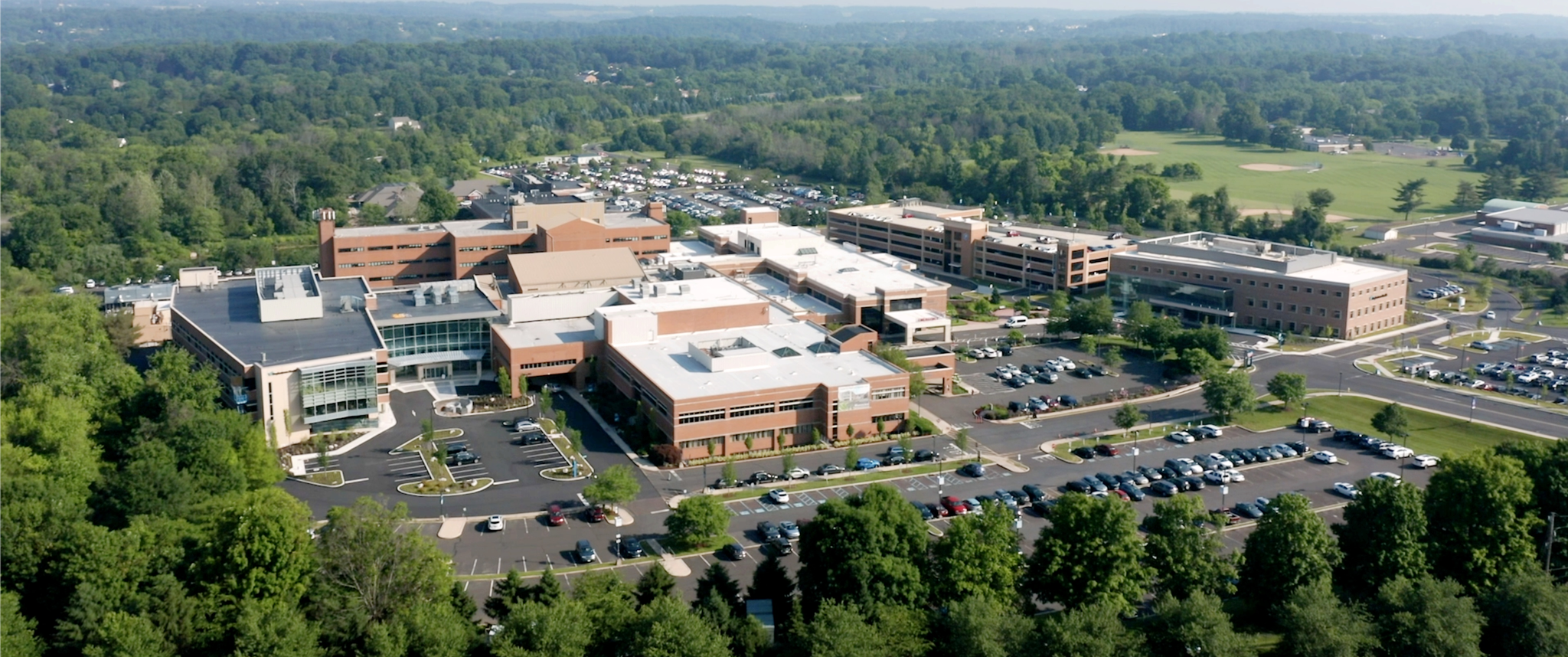Aerial view of Doylestown Health 