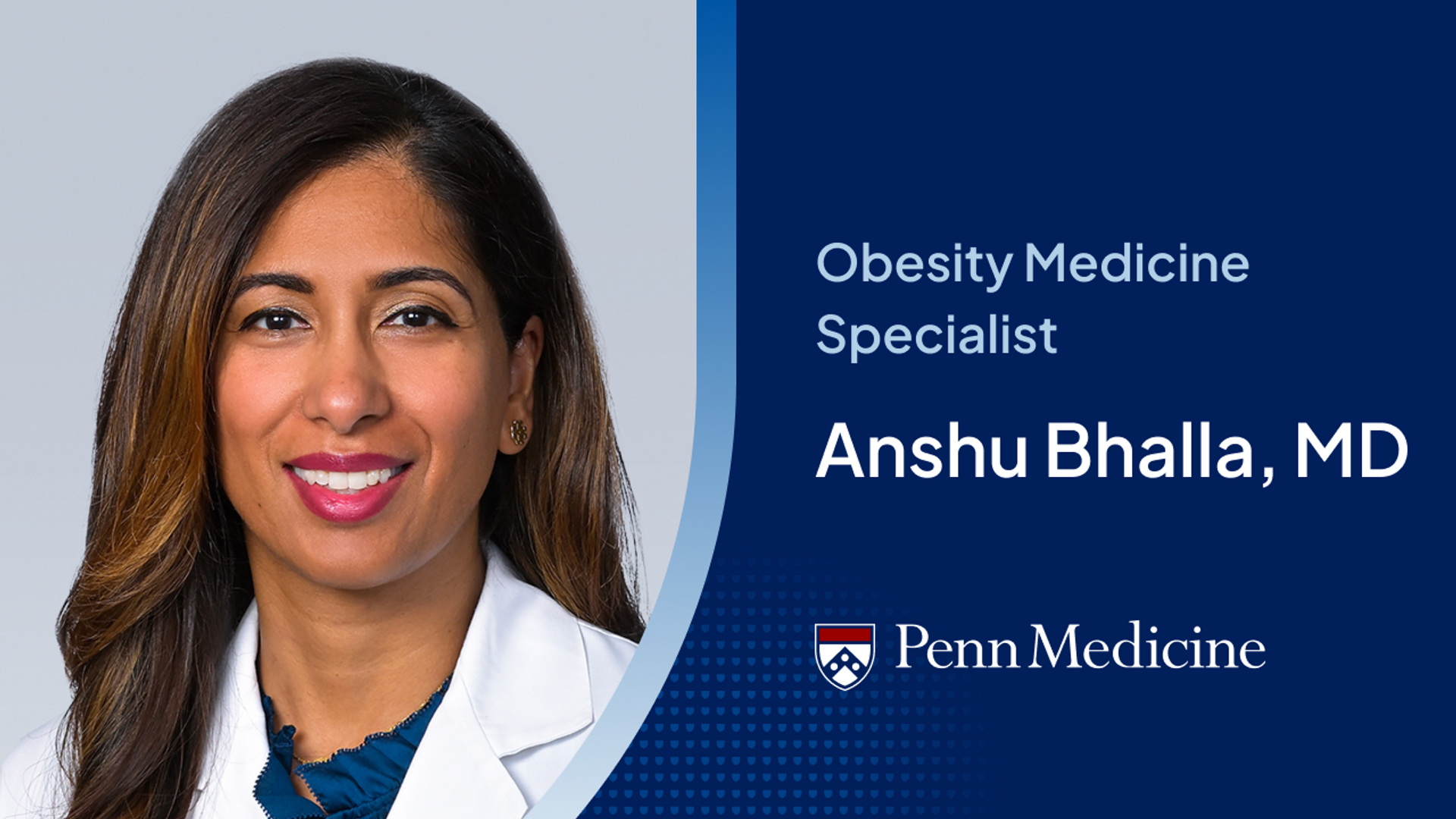 Meet the Doctor Youtube thumbnail of Dr. Anshu Bhalla