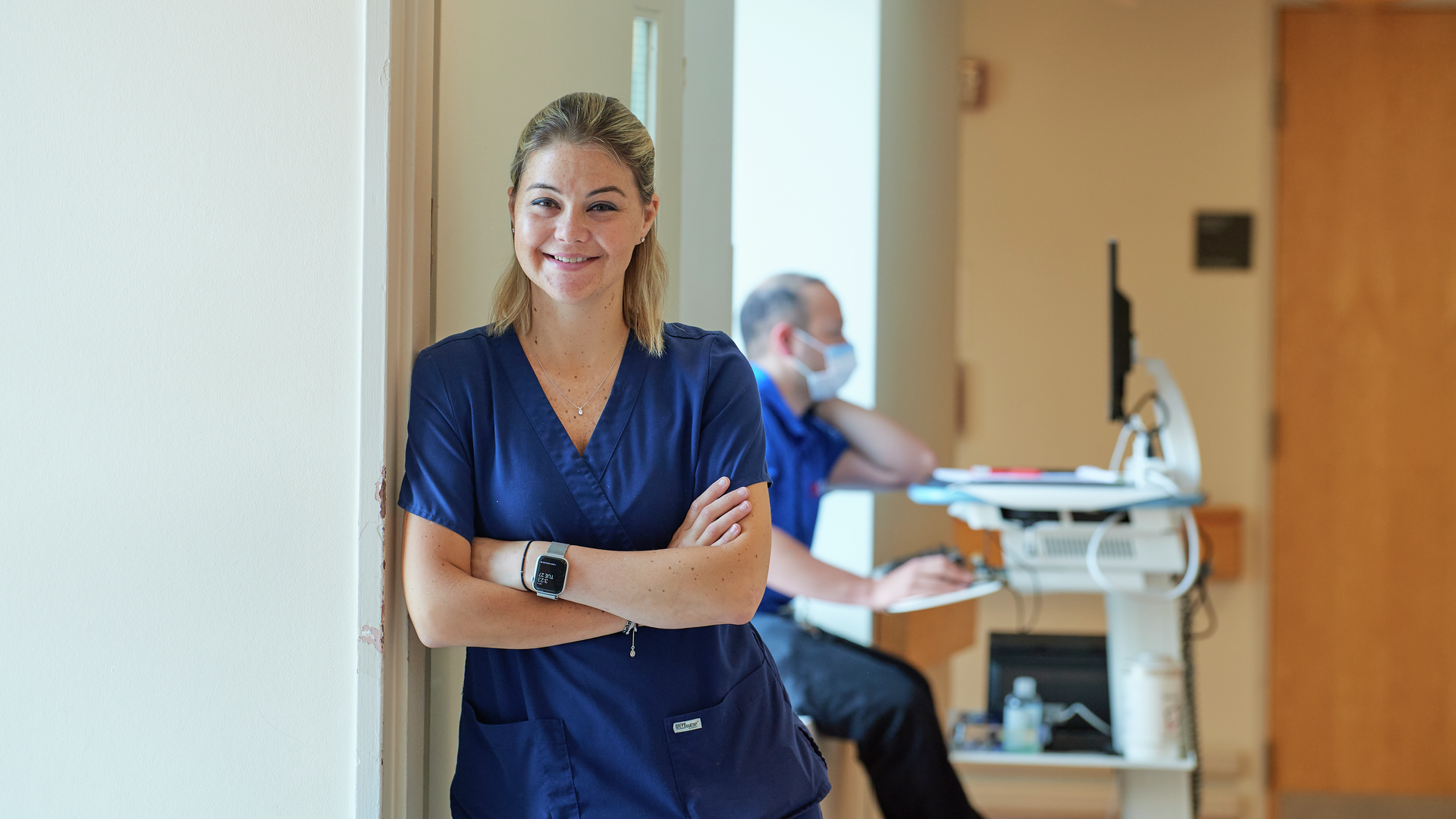 Penn Medicine Transplant nurse looking at the camera, smiling