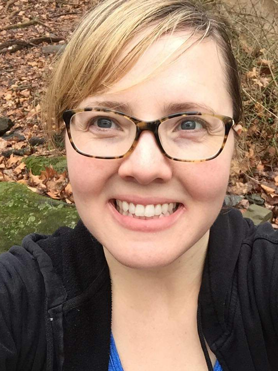 A close-up profile of patient Susan Von Dollen.