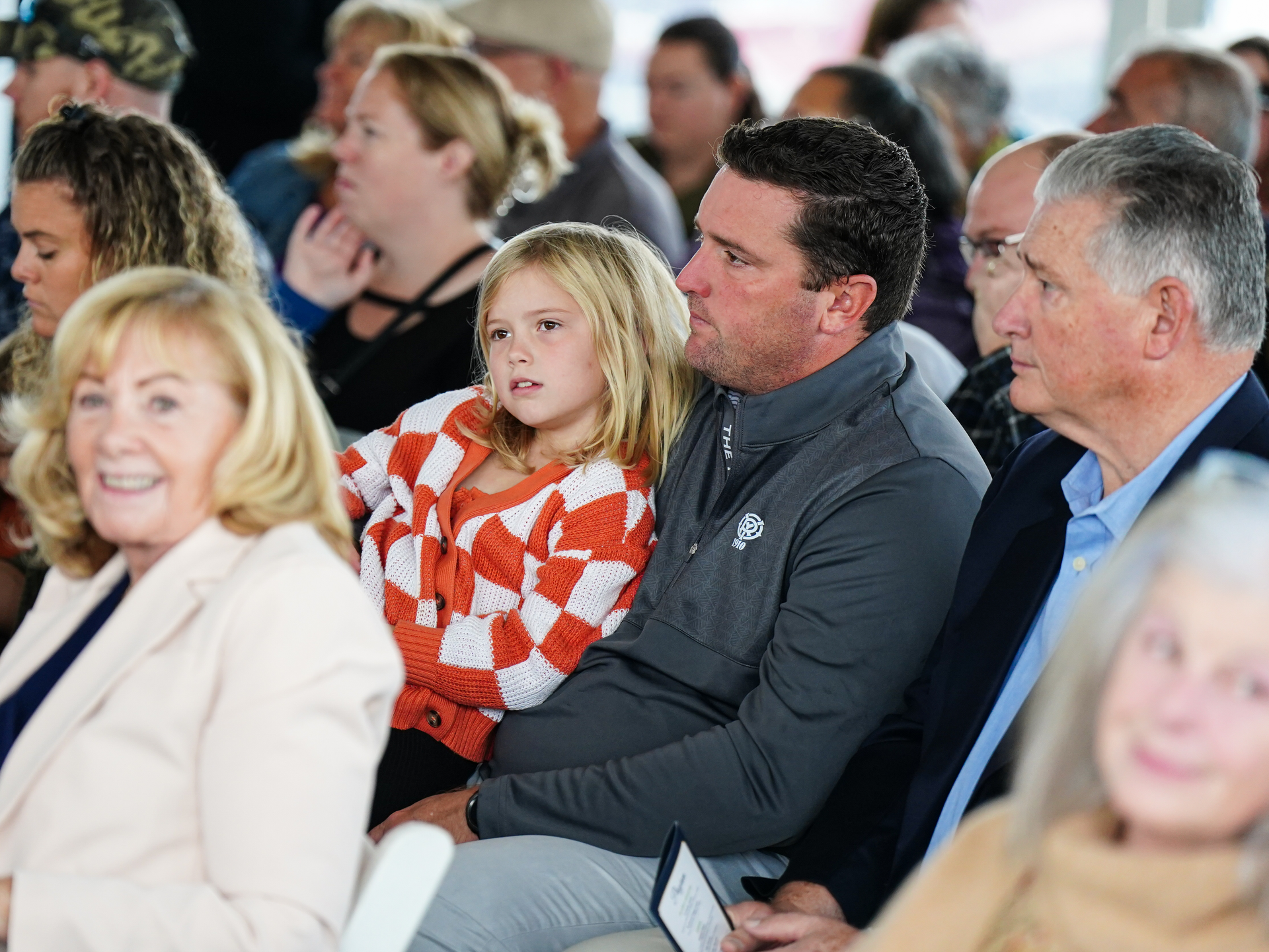 Families at a Children's Village event