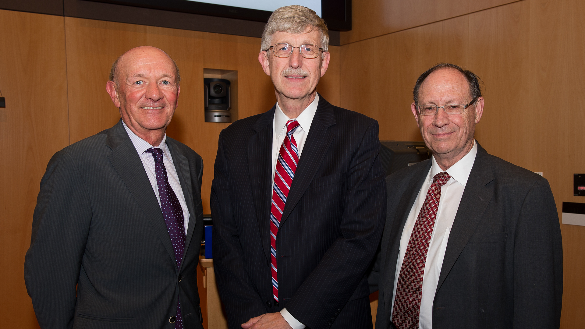 Ralph Muller, Francis S. Collins, and Arthur Rubenstein