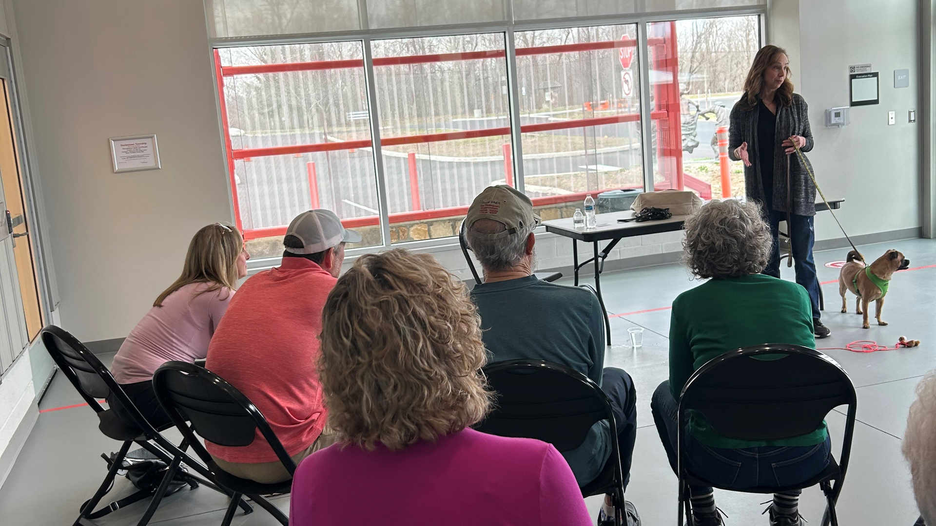 Community members attending a community event.